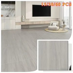 Luxury Retro Wood Grain Anti Slip Decorative Floor Stickers Durable Peel and Stick Vinyl Wallpaper Removable Kitchen Waterproof