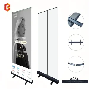 Luxury Roll Up Banner With Graphic 85*200cm Complete Set Free Design In 7 Days Retractable Banner
