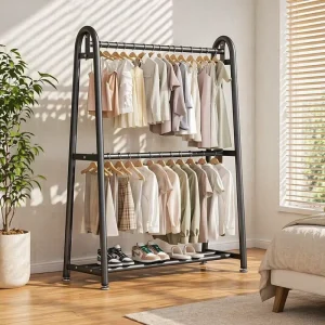 Luxury Simple Design Metal Coat Rack Shoe Cabinet Stand and Hat Rack for Home Outdoor Hall and Dining