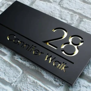 MACCAN Custom Luxury Hotel Room Number Sign Illuminated High End Door Plate Modern Metal Nameplate IP65 Waterproof Schools Lobby