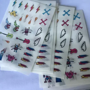 MINGHAO Brand Durable Oil Proof Transparent Adhesive Stickers High Quality UV Printing Custom Orders Accepted