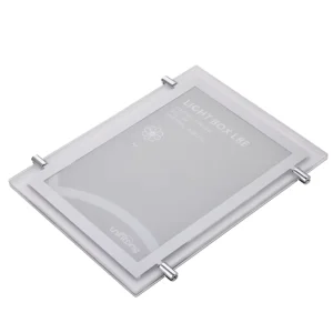 Magnetic Acrylic Photo Frame Slim LED 3D Signage Lightbox Module Advertising Crystal Display Sign Light Box Aluminum Bracket