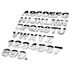 Make Your Own Car Plates Letters Custom 3D ABS Letters Car Sticker Emblem Badge With Self-Adhesive