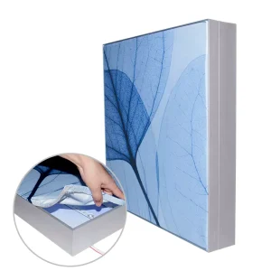 Makeup Store Display Textile LED Backlight Frame Fabric Lightbox