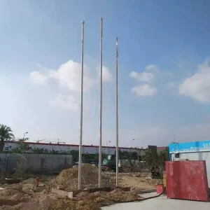 Manufacture 20m Stainless Steel Aluminum Waterproof Durable Round Flagpole