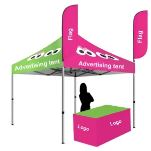 Manufacture Event Canopy Tent Marquee with Flags Advertising for Outdoor Tents Portable Folding Waterproof Pop up Tent