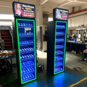 Manufacture Tobacco Store Retail Display Stand Cabinet Dispenser in Cigarette Display Racks for Sale Custom Smoke Shop Shelves