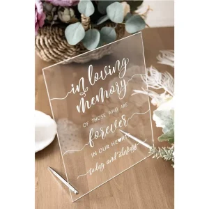 Manufacturer Clear Acrylic Wedding Decorative Reserved Table Number Sign Stand Acrylic Table Signs