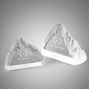 Manufacturer Crystal Mountain Custom Engraved Logo Trophy Awards
