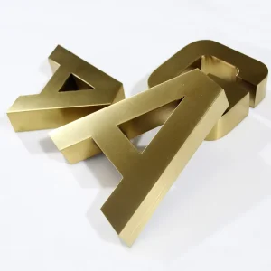 Manufacturer Custom 3D Letter Stainless Steel Shop Sign Backlit Building Business Sign Logo Outdoor Store Metal Letter