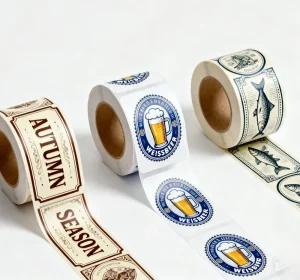 Manufacturer Custom Adhesive Logo Design PVC Paper PET Roll Printing Sticker Label