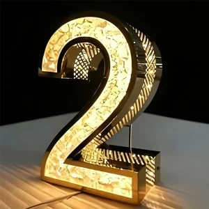Manufacturer Diamond Light up Letters Storefront Signs Perforated 3D Logo LED Illuminated Sign