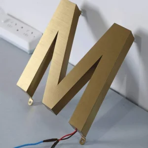 Manufacturer Direct Supply Eco friendly Stainless Steel Outdoor LED Electronic Sign Illuminated Metal Backlit Letters