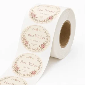 Manufacturer Elegant Die Cut Decal Waterproof Label for Rehearsal Dinner Gift Wrap