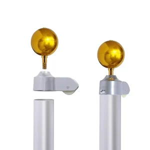 Manufacturer Heavy Duty 5 Kits 20FT Secional Aluminum Outdoor Flagpole