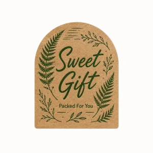 Manufacturer High Quality Kraft Paper White Sticker Waterproof Lable for Juice Box Straw Hole