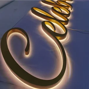 Manufacturer Metal Luminous Letter Shop Logo Epoxy Resin Acrylic Mini LED Alphabet Billboard Advertising