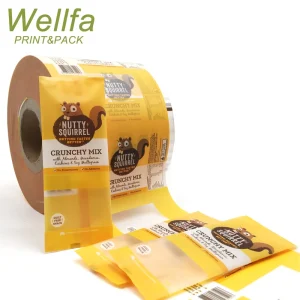 Manufacturer OEM Printed Flexible Food Grade Roll Film Mixed Nut Snack Packaging Customized Printing Composite Plastic Film Pack