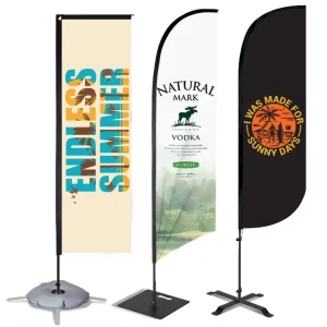 Manufacturer Supply Directly Feather Flag Outdoor Advertising Promotion Thermal Transfer Fabric Digital Agriculture Education