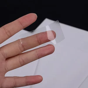 Manufacturers Direct Transparent Rectangular Clear Labels Custom Size Logo PVC Material Self Adhesive Transparent Sticker