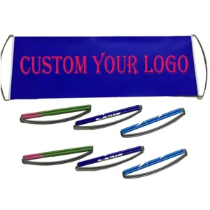 Marathon Retractable Scrolling Banner Handheld Compact Flag Reusable Pull up Banners