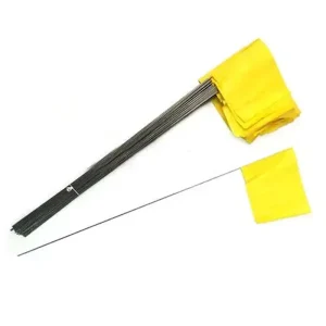 Marking Plastic Flag Custom Size and Logo Outdoor Orange Survey Marker Logo Safety Flag Red Marking Orange Red Safety Flag