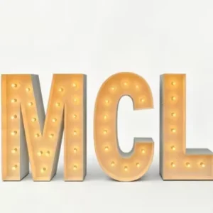 Marquee Letter Lights LED Lighted Alphabet Sign Custom Name Metal Marquee Letters For Cafe Bar Store Front Signage