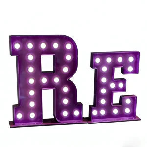 Marquee Letters 4ft Foam Board 4ft 5ft Giant Electronic Signs LED RGB Marquee Letter Light with Bulb
