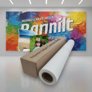 Matte Eco Solvent Waterproof Linen Outdoor Printing Painting Blank Inkjet Canvas Rolls
