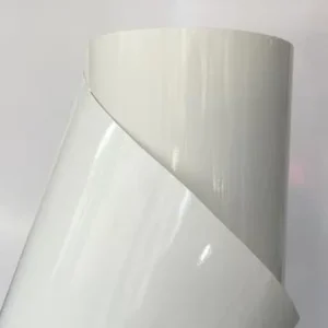 Matte Glossy Cold Laminated White Liner Grey Grid Pattern Matte Glossy Cold Lamination Film Roll