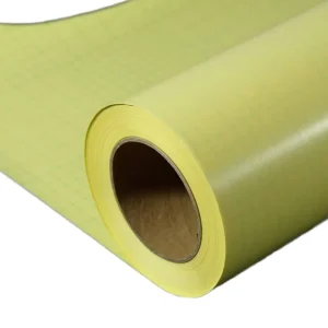 Matte PVC Cold Lamination Film Transparent With Yellow Backing Paper