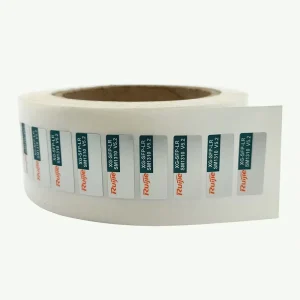 Matte Silver White Transparent Polyester Glossy Sticker Waterproof Thermal Adhesive Blank PET PVC Barcode Label for Packaging