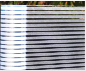 Matte White Privacy Frosted Strip Design Protection Glass Decorative Film