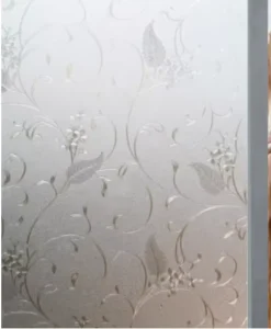 Matte Window Film Stained Glass Decorative UV Window Sticker Privacy Protection Frosted Static Cling Film Window Decal for Glass