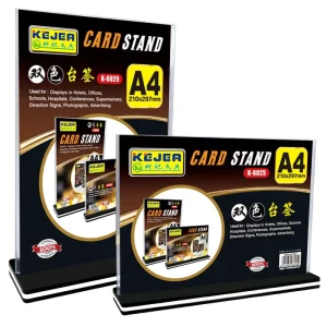Menu Stand Card Holder A4 A5 Double Sided Table Sign Display Stand for Office or School