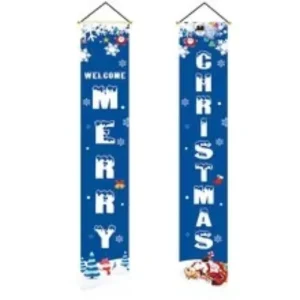 Merry Christmas New Custom Design Eco Friendly Durable Outdoor Waterproof Polyester Fiberglass Pennant Flag Large Size