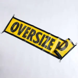 Mesh Fabric Truck Road Builders Oversize Load Banner with Heavy Duty Hooks