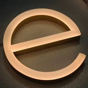 Metal Backlit Sign Light Box Acrylic Luminous Characters Resin Three dimensional Led Letter Lights Wedding Building