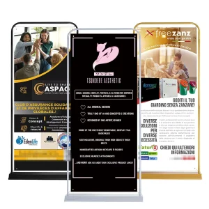 Metal Frame Stand Exhibition Display Banner Iron White Door Frame Type 80*180 Windprove Foldable Door Shape Banner Stand