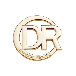 Metal Hollow Letter Logos for Handbag Round Shape Luggage Metal Gold Name Tags Plate for Wallet Accessory