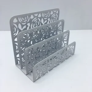 Metal Office Desktop Mail Storage Hollow Letter Holders