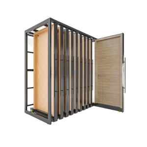 Metal Sliding Door Display Wall Combination of Adjustable Height Sliding Door Cabinets for Product Display