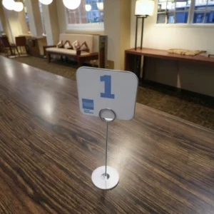 Metal Table Menu Stand with Acrylic Number