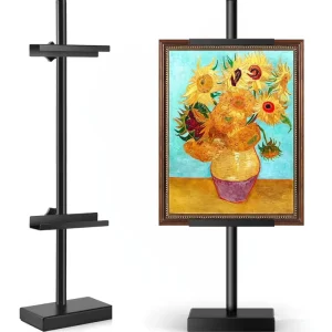 Metal Tabletop Picture Stand Frame Holder Art Easel Countertop Decor Rack Small Photo Frames Display Sturdy Metal Frame Holder