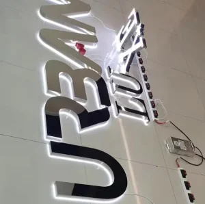 Metal Wall Decor Metal Sign Gold Signs Alphabet Letters 3D Business Custom Acrylic 1 Set Small Logo Metal Store Display Sign