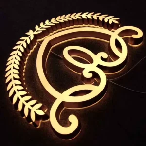 Mini Acrylic Alphabet Letter Sign with Led Light