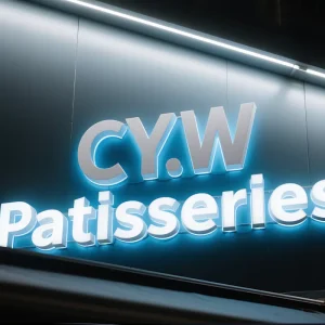 Mini Acrylic LED Signage Bright Luminous Characters Channel Letter Sign for Electronic Devices