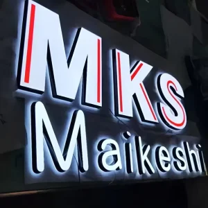 Mini Acrylic LED Signage Bright Luminous Characters Channel Letter Sign for Electronic Devices