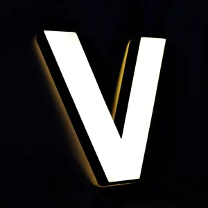 Mini Acrylic Luminous Words for Office 3D Lighting Channel Letters with LED Lighting for Car Company Door Back Shop