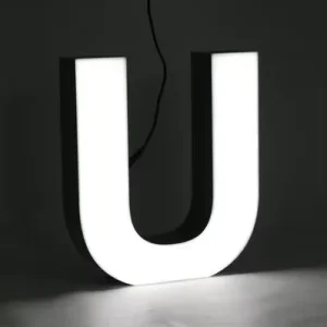 Mini Acrylic Luminous Words for Office 3D Lighting Channel Signager Letters with LED Lighting for Car Company Door Back Shop